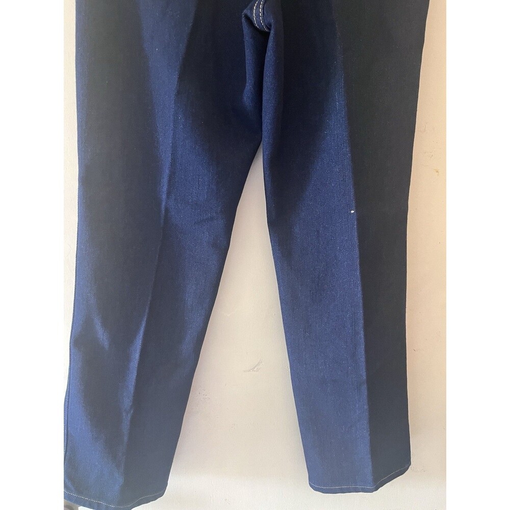 Vtg Lee Riders Women's 16 Petite Dark Wash High Rise Straight Leg Jeans USA Made
